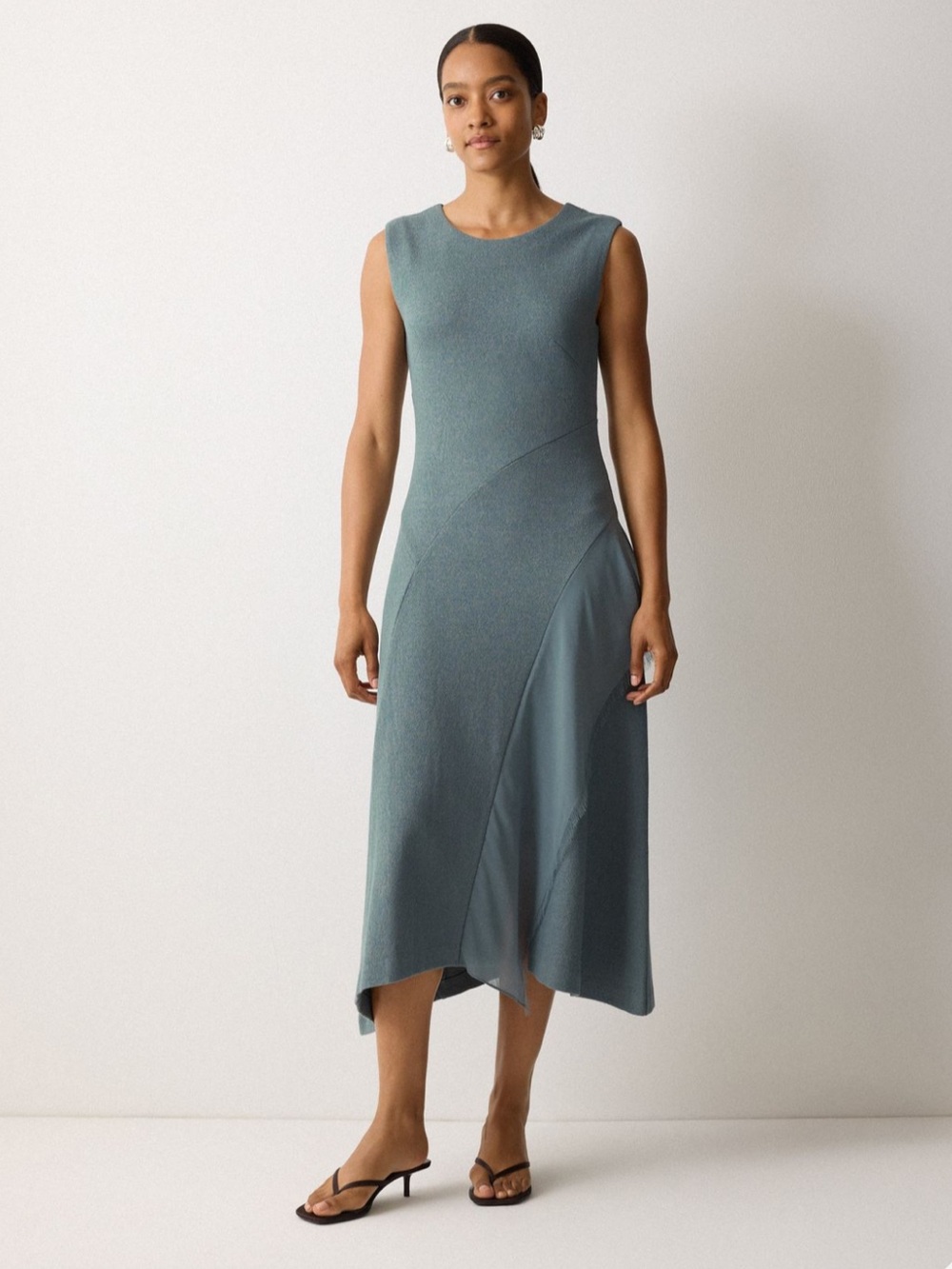JIGSAW UK Sleeveless Ponte Midi Dress - Picture 2 of 10